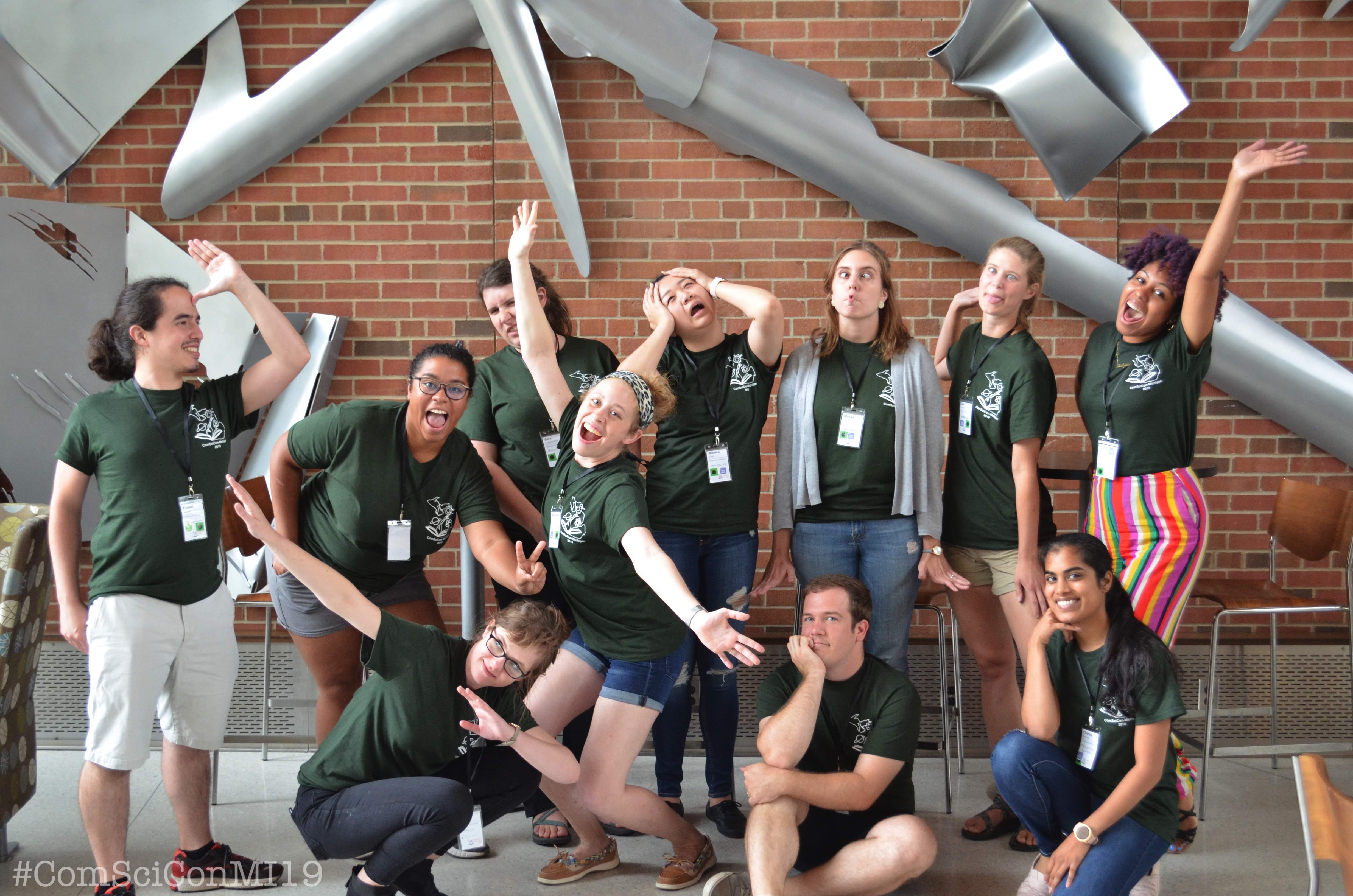 Group photo of the ComSciCon-MI 2019 organizers